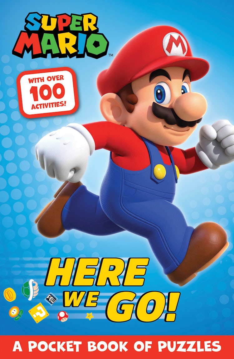 Cover image for Official Super Mario Here We Go!: A Pocket Book of Puzzles, isbn: 9780008641931