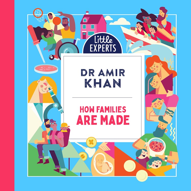 Cover image for How Families Are Made: Dr Amir Khan’s new, inclusive, illustrated non-fiction children’s book for 2024 for 6-9 year olds on where babies come from (Little Experts), isbn: 9780008643904