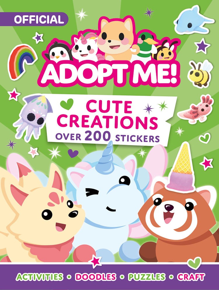 Cover image for Adopt Me! Cute Creations Sticker Book: Over 200 Stickers!, isbn: 9780008647025