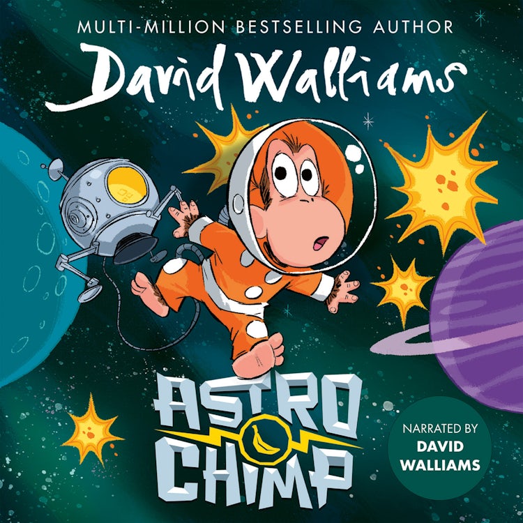 Cover image for Astrochimp: New for 2024, a funny comic book space adventure for children from the bestselling author of Gangsta Granny, isbn: 9780008649661
