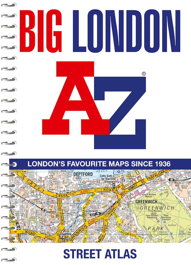 Cover image for Big London A-Z Street Atlas: Detailed and accurate iconic street map of London, isbn: 9780008663506