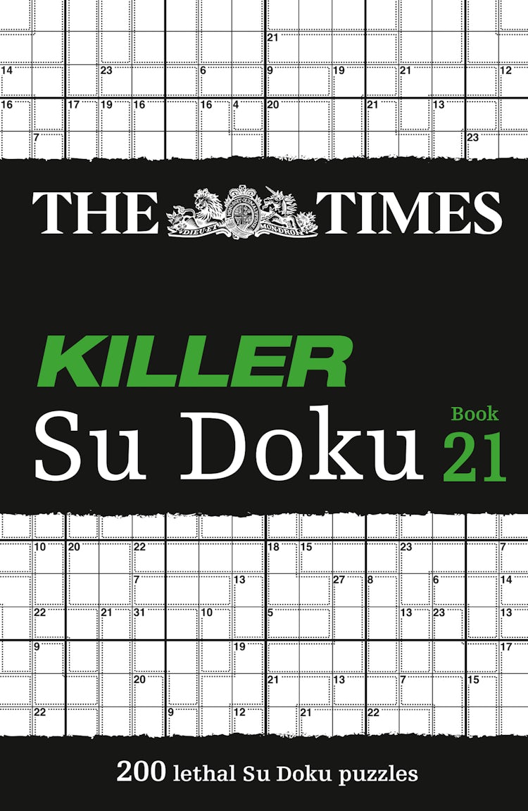 Cover image for The Times Killer Su Doku Book 21: 200 Lethal Su Doku Puzzles, isbn: 9780008673208