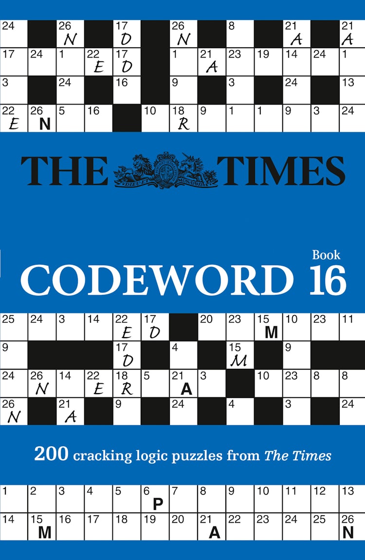 Cover image for The Times Codeword 16: 200 Cracking Logic Puzzles, isbn: 9780008673239