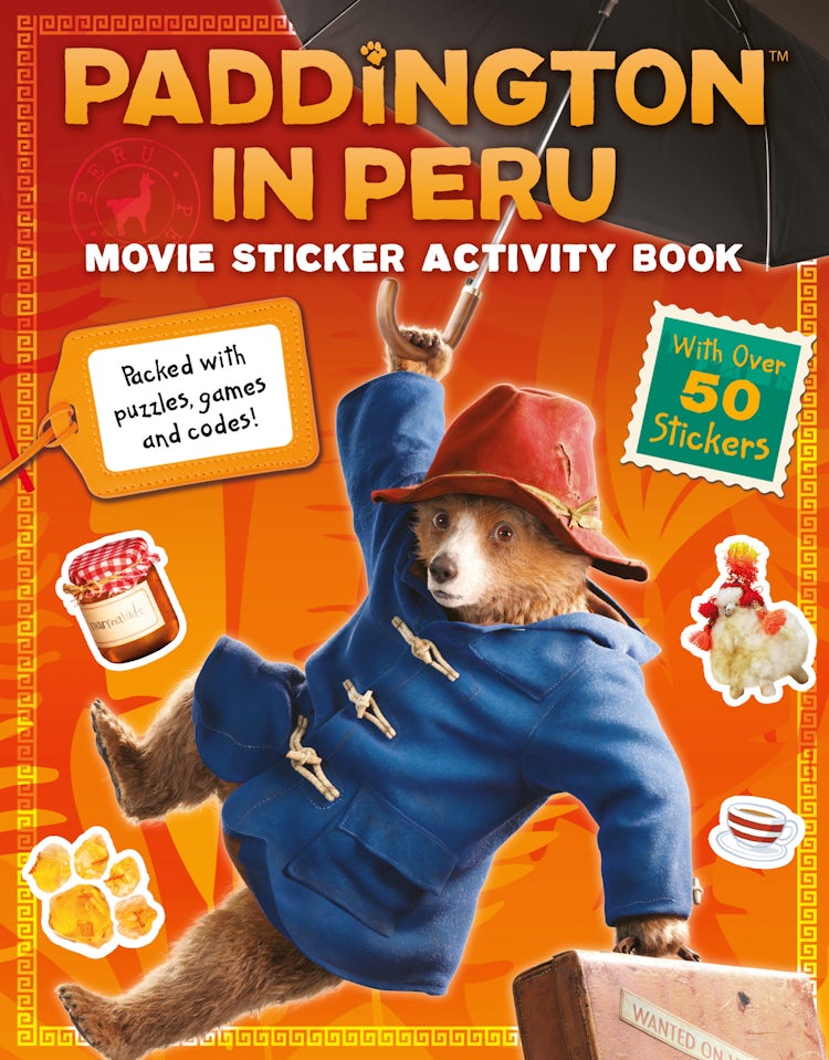 Cover image for Paddington in Peru Movie Sticker Activity Book: Packed with Puzzles, Games and Codes!, isbn: 9780008681821