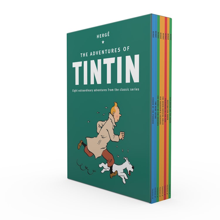 Cover image for The Adventures of Tintin 8-Book Boxed Set: The Official Classic Children's Illustrated Mystery Adventure Series, isbn: 9780008685461