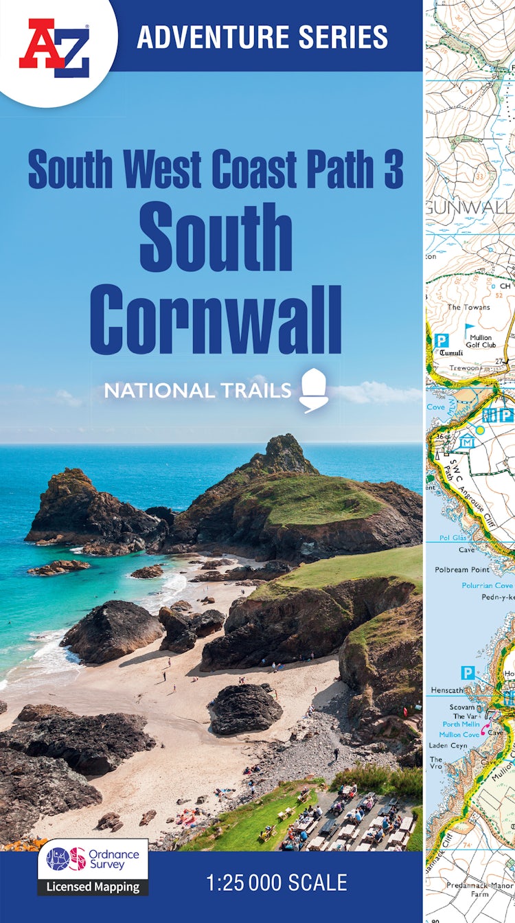 Cover image for South West Coast Path 3 - South Cornwall: With Ordnance Survey Mapping [Fourth Edition], isbn: 9780008707637
