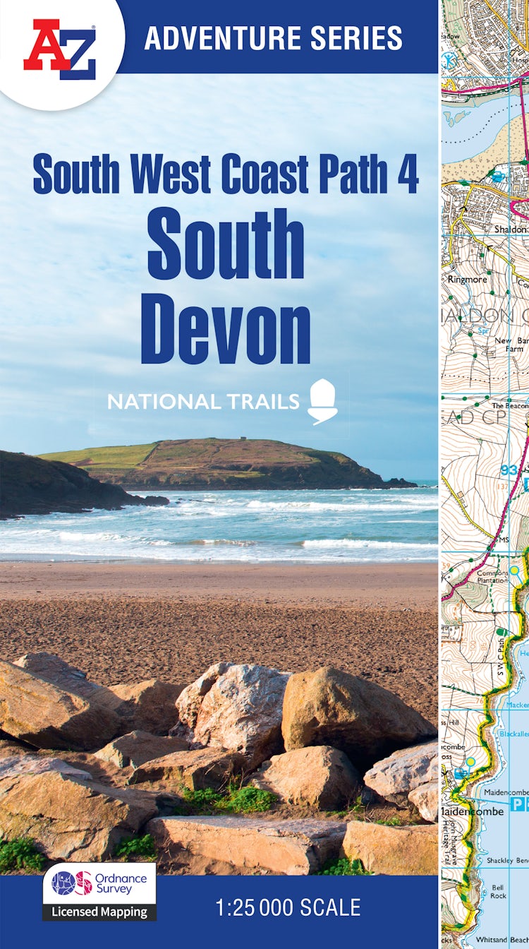 Cover image for South West Coast Path 4 - South Devon: With Ordnance Survey Mapping [Fourth Edition], isbn: 9780008707644