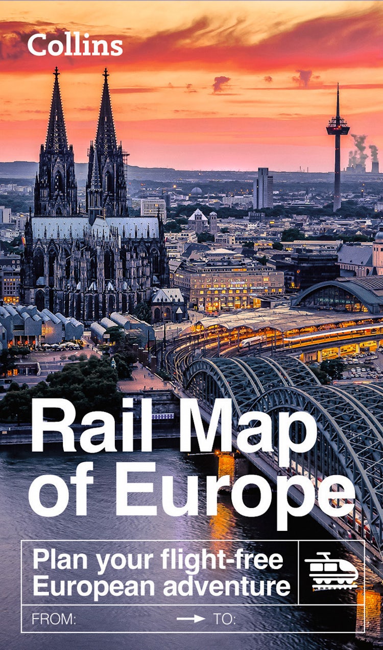 Cover image for Collins Rail Map of Europe: Plan your flight-free European adventure, isbn: 9780008711047