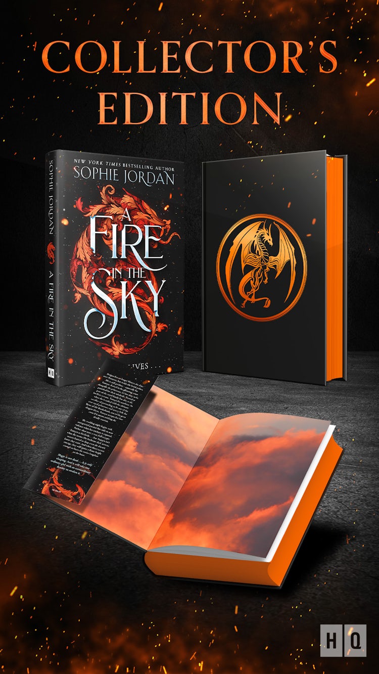 Cover image for A Fire in the Sky: Limited Collector's Edition. Don't miss this sizzling enemies to lovers romantasy full of adventure, dragons, and magic., isbn: 9780008712341