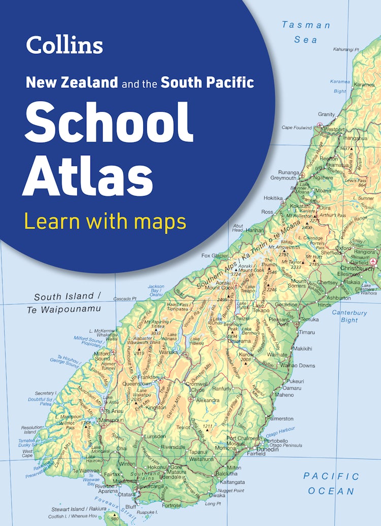 Cover image for Collins New Zealand And The South Pacific School Atlas [5th Ed], isbn: 9780008714703