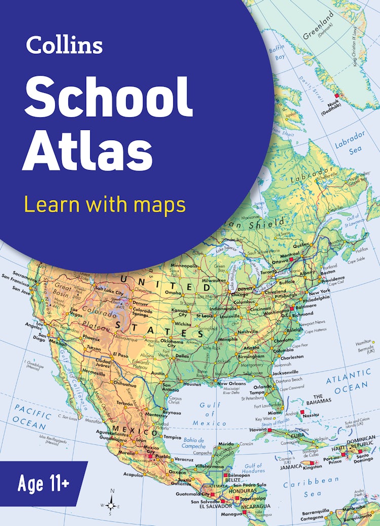 Cover image for Collins School Atlases: Collins School Atlas: Ideal For Learning At School And At Home [Seventh Edition], isbn: 9780008716509