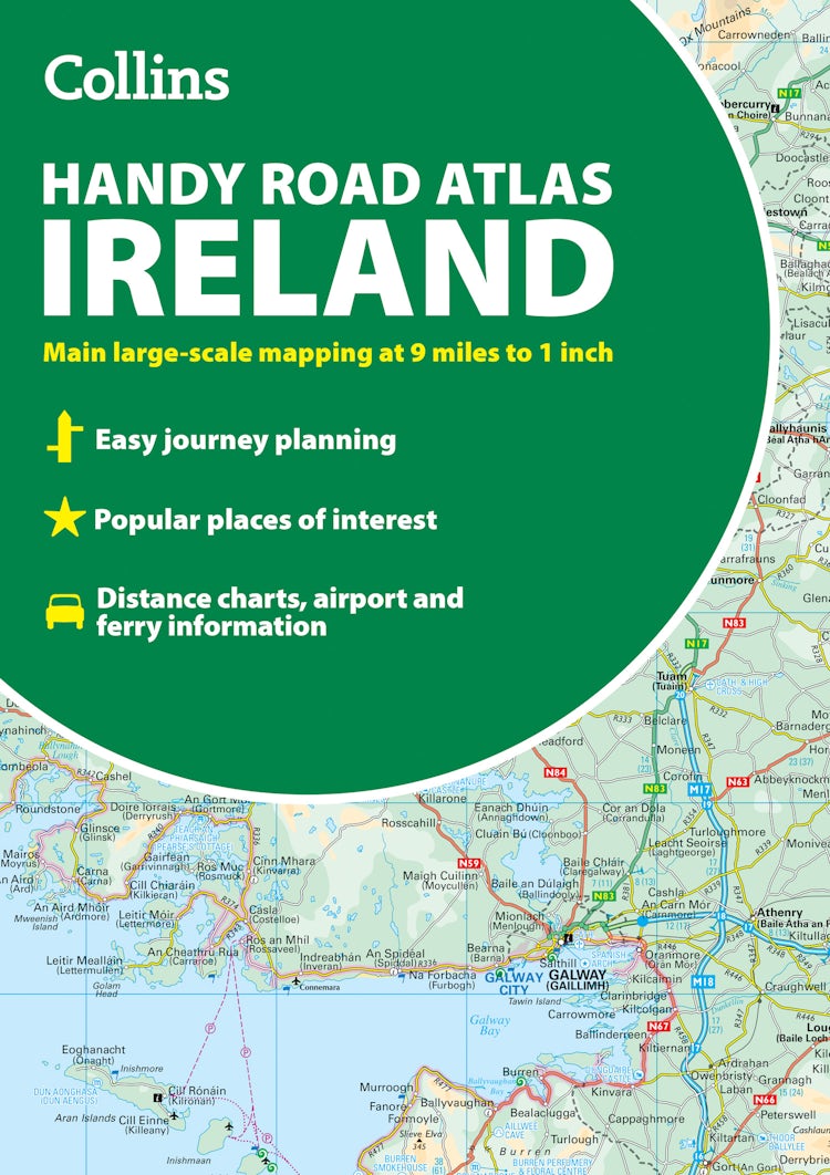 Cover image for Collins Handy Road Atlas Ireland: Handy map of Ireland using clear and detailed mapping, isbn: 9780008716523