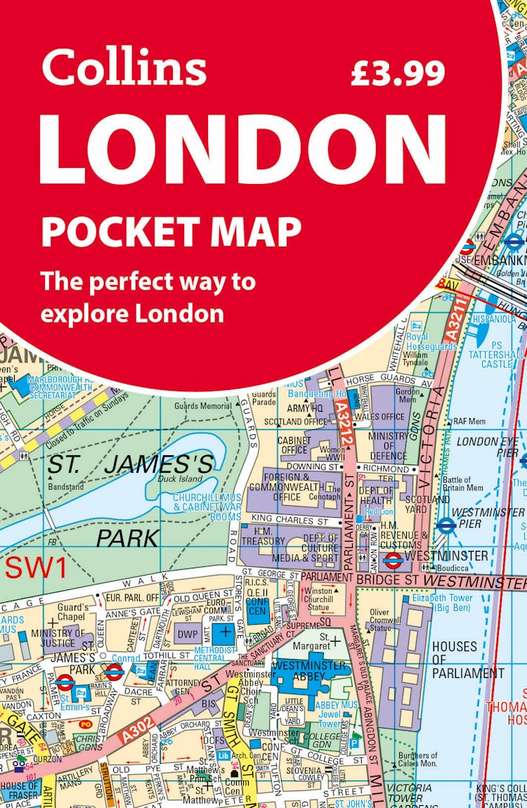 Cover image for London Pocket Map: The perfect way to explore London, isbn: 9780008719166