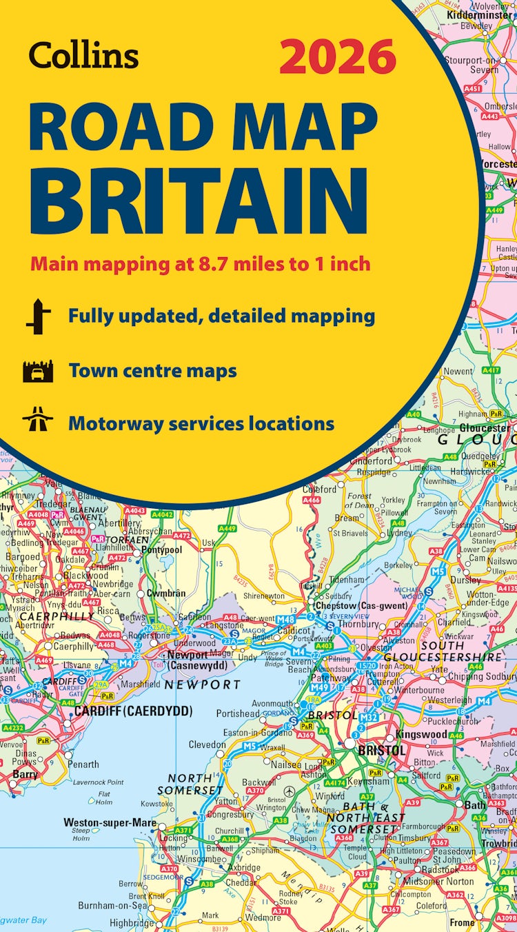 Cover image for 2026 Collins Road Map of Britain: Clear and detailed folded map of Scotland, isbn: 9780008719258