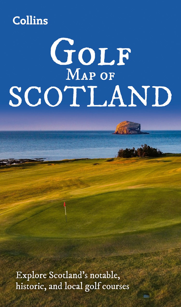 Cover image for Collins Golf Map of Scotland: Explore Scotland's notable, historic, and local golf courses, isbn: 9780008720278