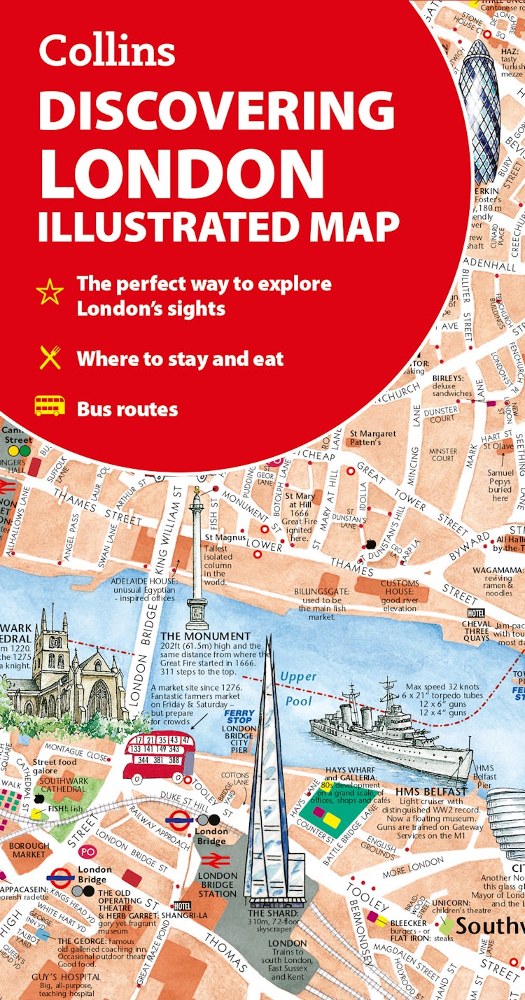 Cover image for Discovering London Illustrated Map, isbn: 9780008724658