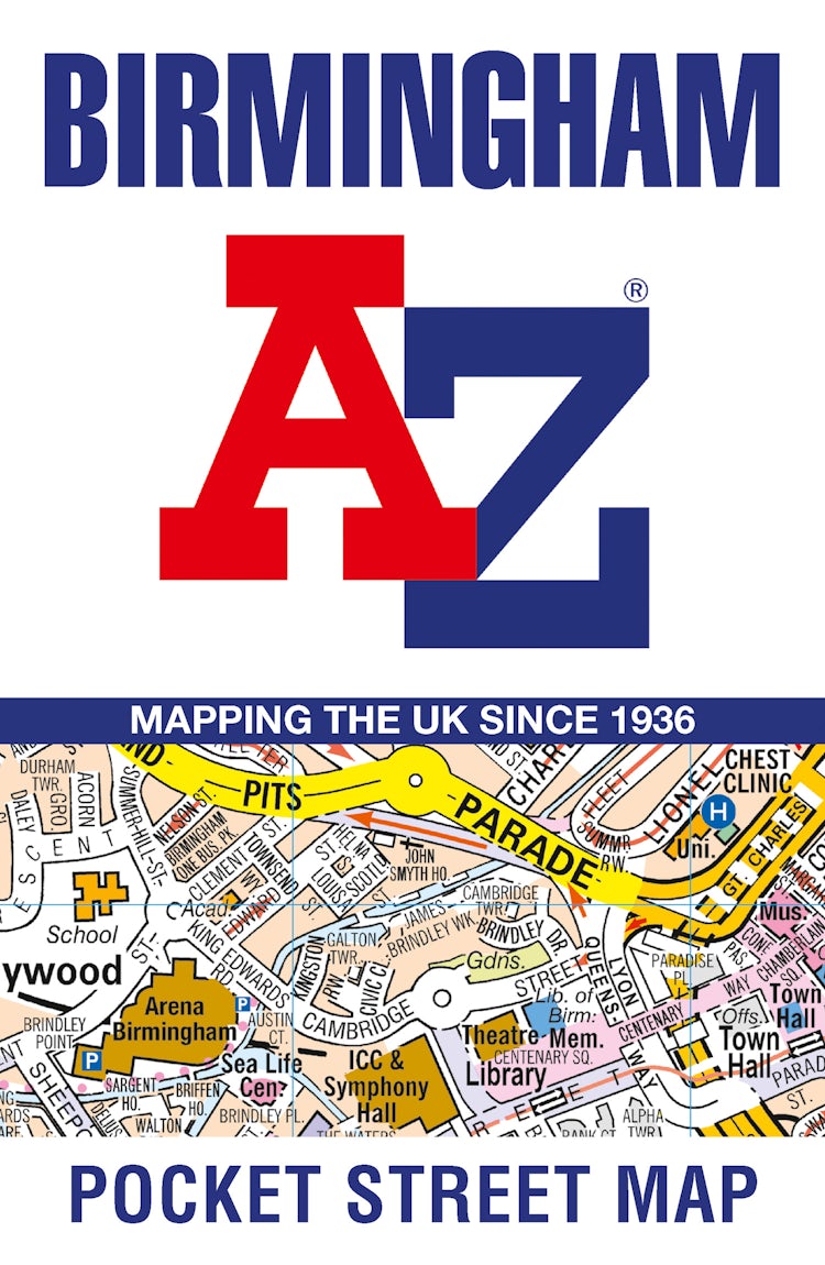 Cover image for Birmingham A-Z Pocket Street Map: Accurate street map for easy navigation, isbn: 9780008725501