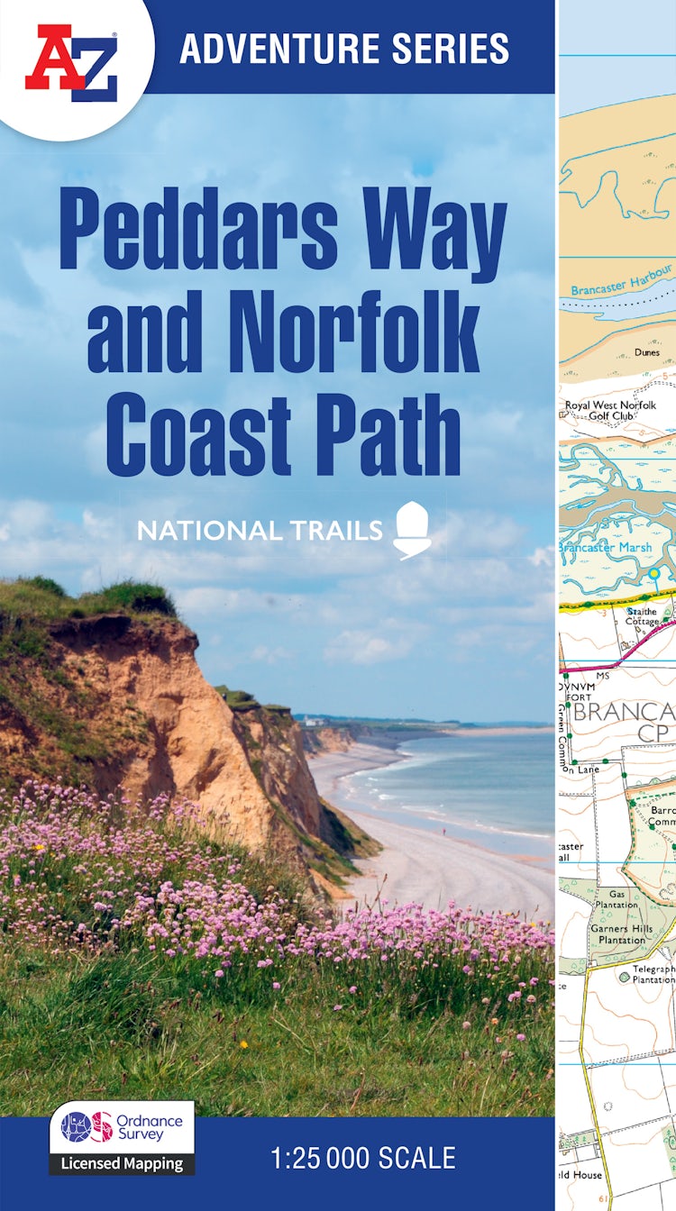 Cover image for Peddars Way and Norfolk Coast Path: With Ordnance Survey Mapping [New Revised Third Edition], isbn: 9780008727734