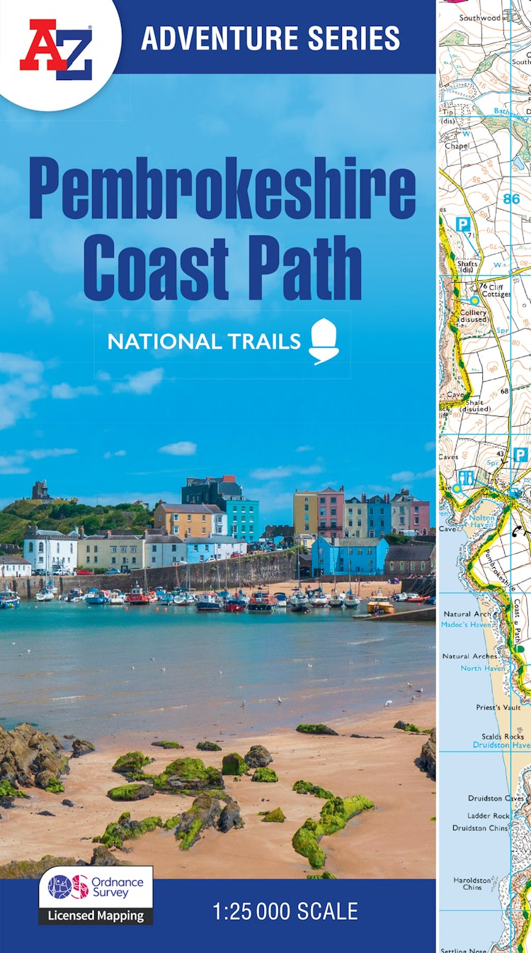Cover image for Pembrokeshire Coast Path: With Ordnance Survey Mapping [New Revised Third Edition], isbn: 9780008727765