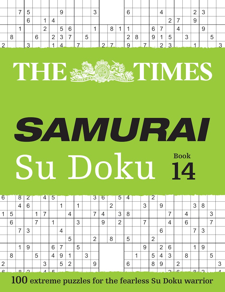 Cover image for The Times Samurai Su Doku 14: 100 extreme puzzles for the fearless Su Doku warrior, isbn: 9780008748913