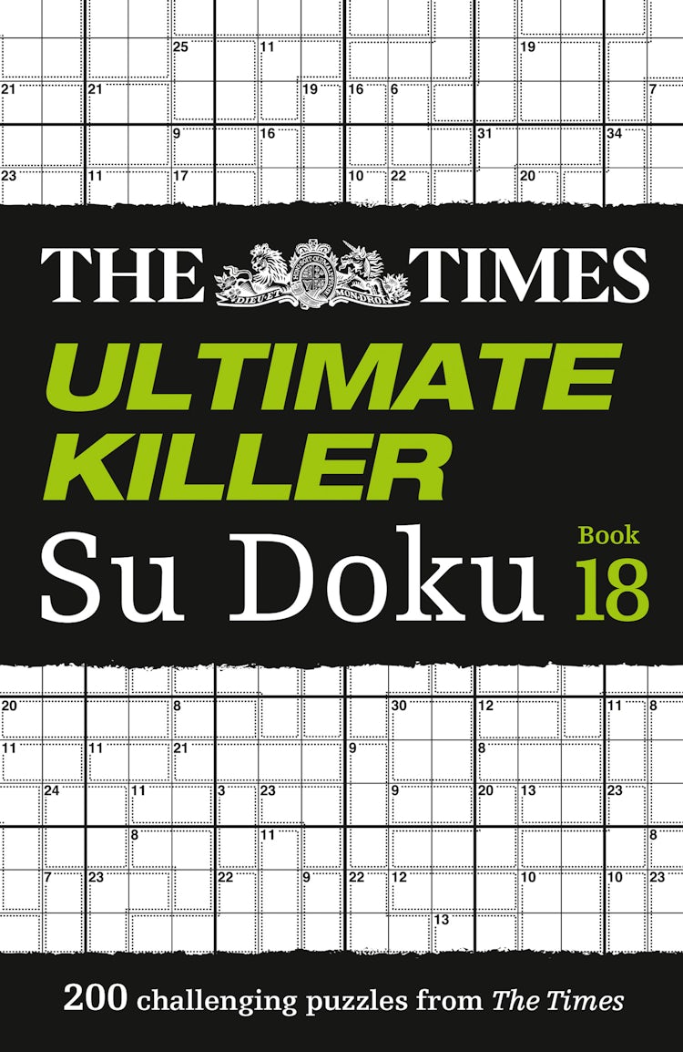 Cover image for The Times Ultimate Killer Su Doku Book 18: 200 of the deadliest Su Doku puzzles, isbn: 9780008748937