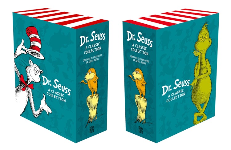 Cover image for Deluxe Dr Seuss A Classic Collection: A complete deluxe collection of 21 of Dr. Seuss's best-loved and most iconic books, large format, in a stylish slipcase, essential for Dr Seuss fans of all ages!, isbn: 9780008752750
