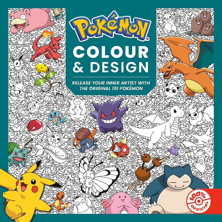 Cover image for Pokémon Colour & Design: Release Your Inner Artist with The Original 151 Pokemon, isbn: 9780008775575