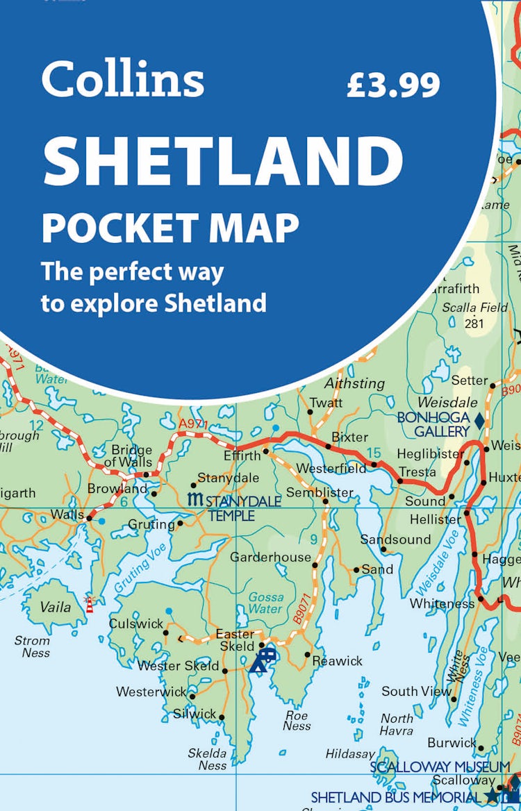 Cover image for Shetland Pocket Map, isbn: 9780008780470