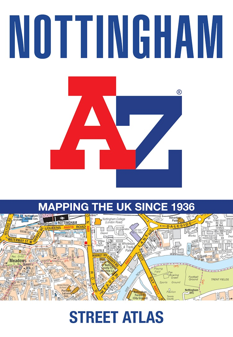 Cover image for Nottingham A-Z Street Atlas [Tenth Edition], isbn: 9780008787110