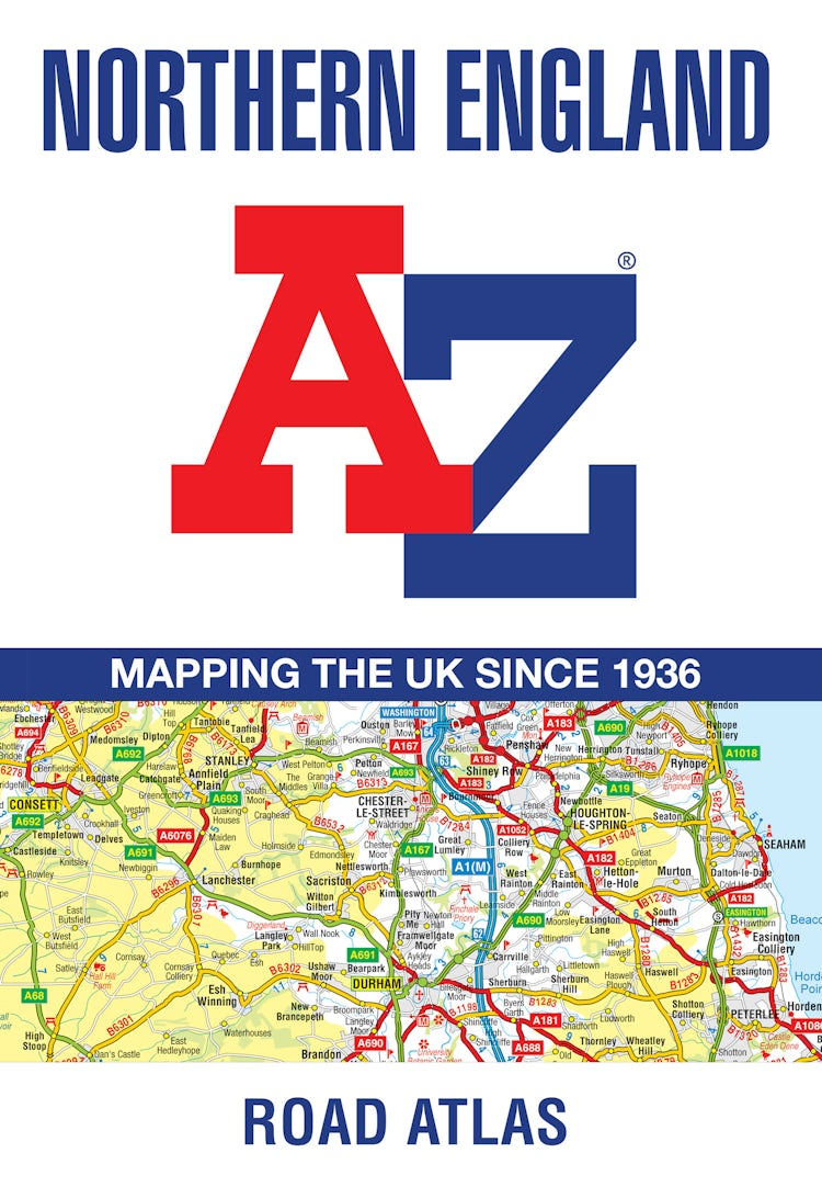 Cover image for Northern England A-Z Road Atlas [new Sixth Edition], isbn: 9780008787493