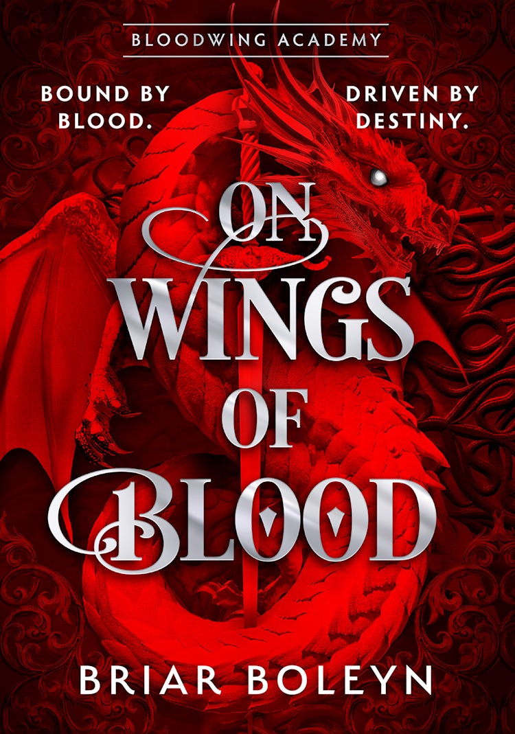 Cover image for On Wings Of Blood: The new and hottest, MUST-READ dark academia, enemies-to-lovers fantasy romance, with dragons and vampires, for 2025! (Bloodwing Academy, Book 1), isbn: 9780008792077