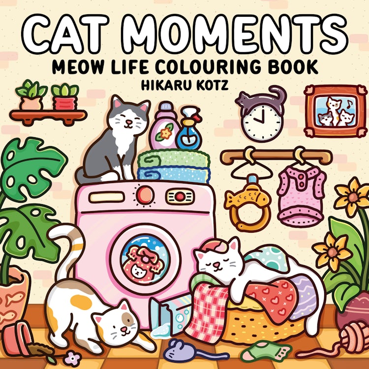 Cover image for Cat Moments: Meow Life Colouring Book for Adults and Teens, isbn: 9780008812362