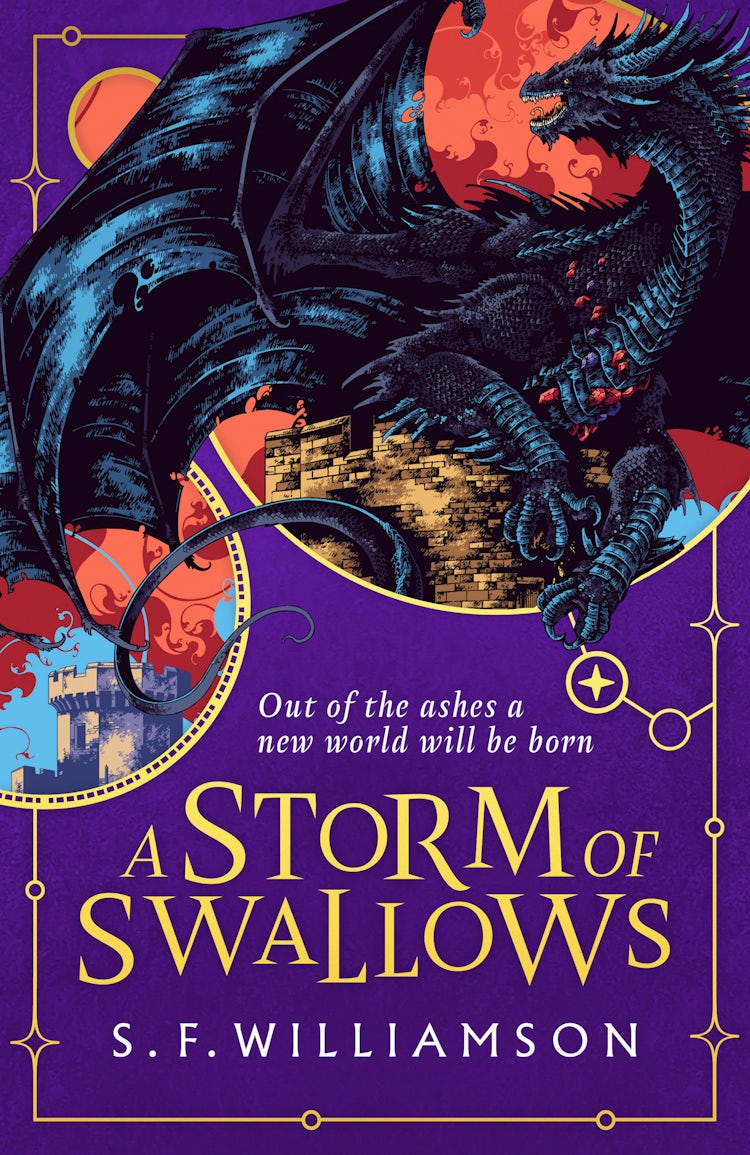 Cover image for A Storm of Swallows: The epic conclusion to the bestselling A Language of Dragons romantasy YA series, isbn: 9780008820657