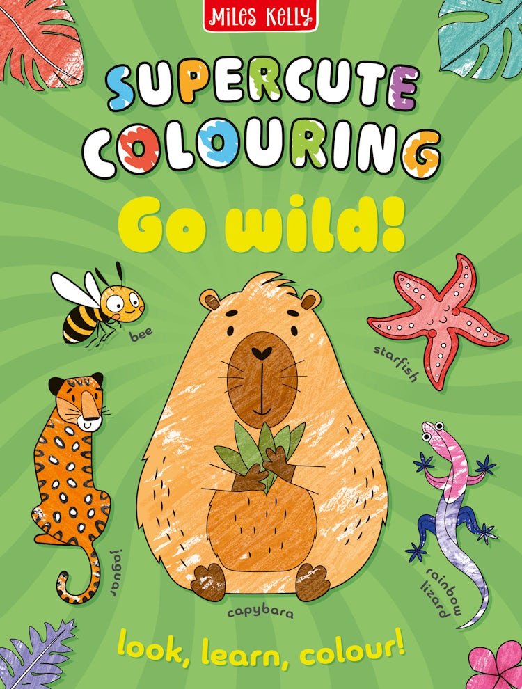 Cover image for Supercute Colouring - GO WILD!: Colour and Learn, isbn: 9780008823061