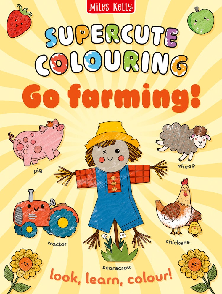 Cover image for Supercute Colouring - GO FARMING!: Colour and Learn, isbn: 9780008823078