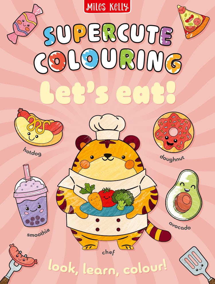 Cover image for Supercute Colouring - LET'S EAT!: Colour and Learn, isbn: 9780008823269