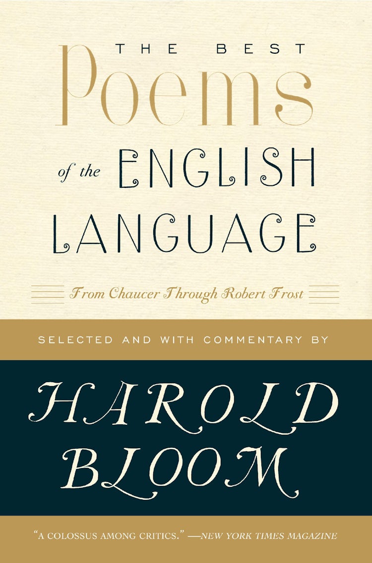 Cover image for The Best Poems in the English Language: From Chaucer through Robert Frost, isbn: 9780060540425