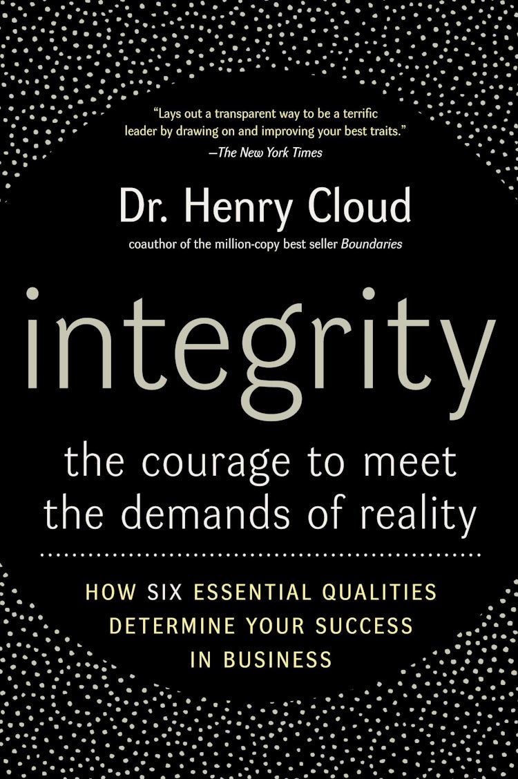 Cover image for Integrity: The Courage To Meet The Demands Of Reality, isbn: 9780060849696