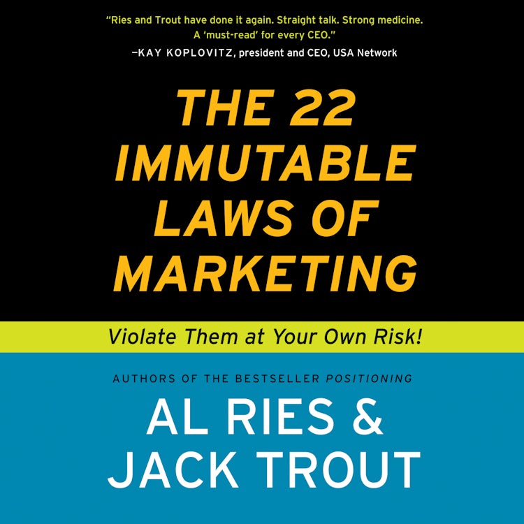 Cover image for The 22 Immutable Laws of Marketing, isbn: 9780060859992