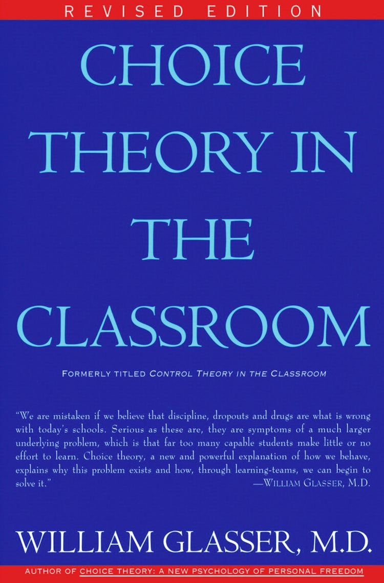 Cover image for Choice Theory in the Classroom, isbn: 9780060952877