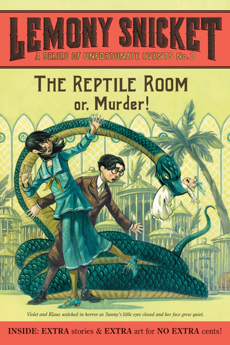 Cover image for The Reptile Room Or, Murder!, isbn: 9780061146312