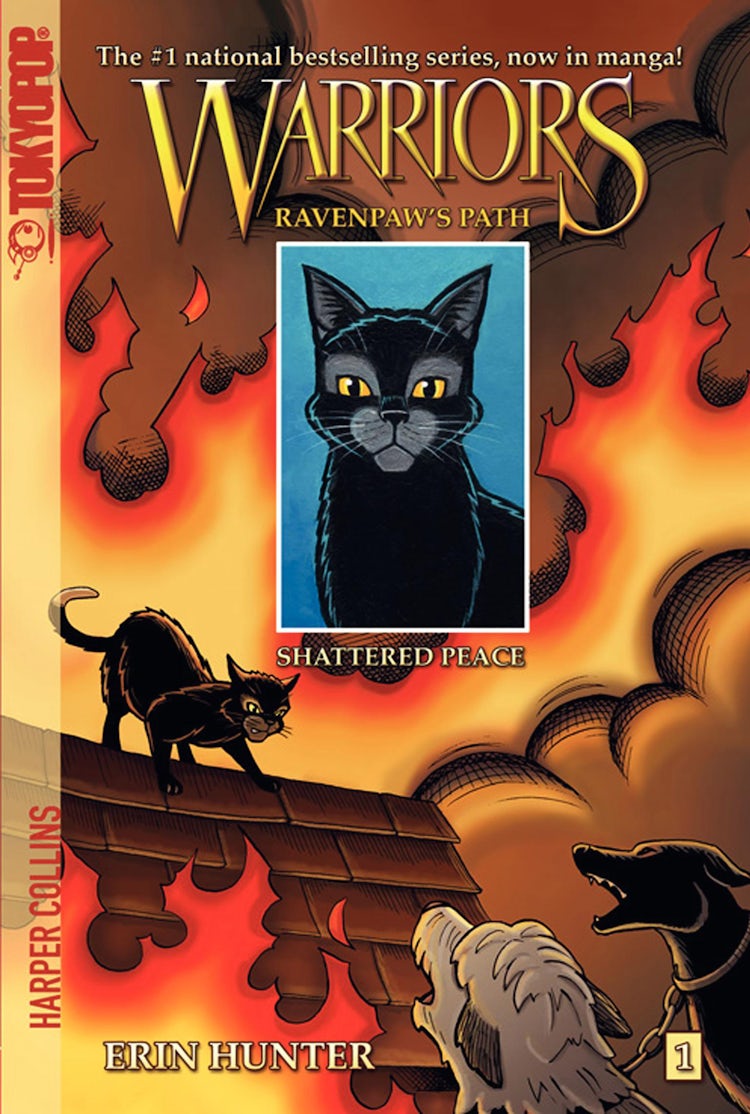 Cover image for Warriors Manga: Ravenpaw's Path #1: Shattered Peace, isbn: 9780061688652