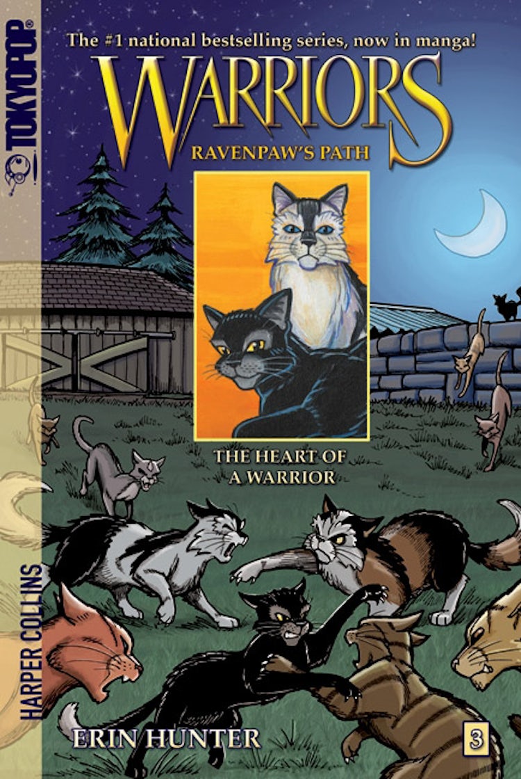 Cover image for Warriors Manga: Ravenpaw's Path #3: The Heart of a Warrior, isbn: 9780061688676