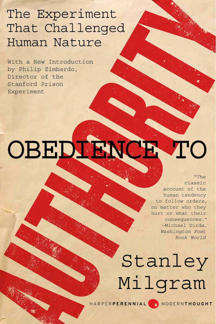 Cover image for Obedience to Authority, isbn: 9780061765216