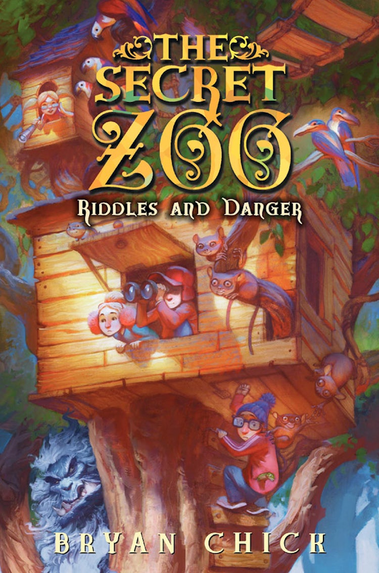Cover image for The Secret Zoo: Riddles and Danger, isbn: 9780062093424