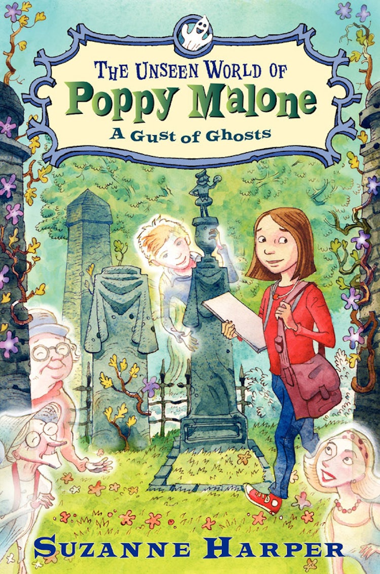 Cover image for The Unseen World of Poppy Malone #2: A Gust of Ghosts, isbn: 9780062101754