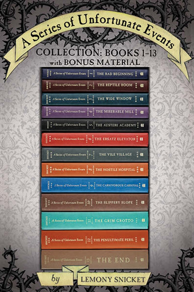 Cover image for A Series of Unfortunate Events Complete Collection: Books 1-13, isbn: 9780062132949