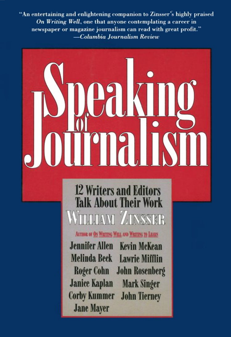 Cover image for Speaking of Journalism, isbn: 9780062244680