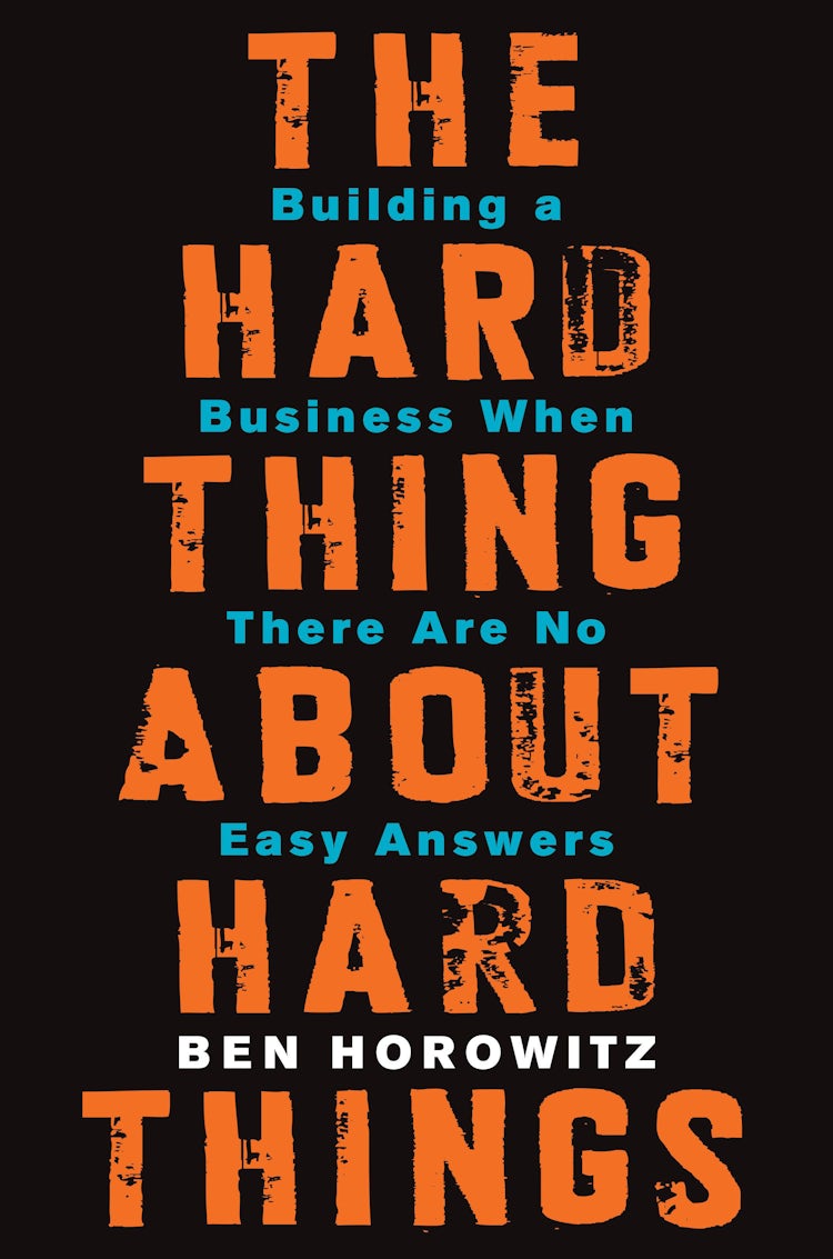Cover image for The Hard Thing About Hard Things, isbn: 9780062273215
