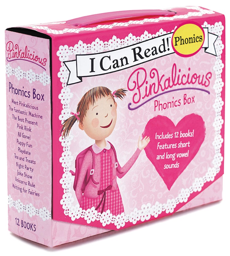 Cover image for Pinkalicious Phonics 12 Books Box Set, isbn: 9780062352156